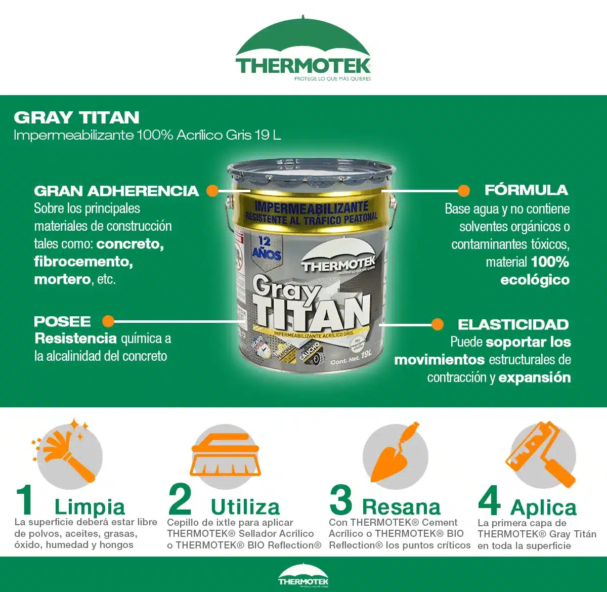 IMPERMEABILIZANTE PARA TRÁNSITO PEATONAL 19 L - Imagen 3