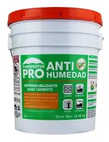 IMPERMEABILIZANTE BASE CEMENTO THERMOTEK ANTIHUMEDAD BLANCO DE 15.89 KG