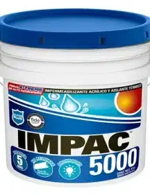 IMPERMEABILIZANTE ACRÍLICO FIBRATADO TERRACOTA 5 AÑOS IMPAC 5000 3.8 L