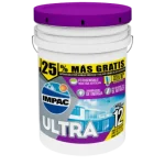 IMPERMEABILIZANTE ACRÍLICO FOTOSENSIBLE FIBRATADO BLANCO 12 AÑOS IMPAC ULTRA 12 23.7L