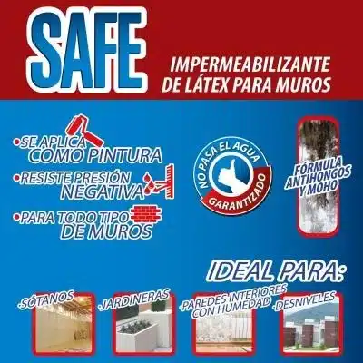 IMPERMEABILIZANTE DE LATEX PARA MUROS IMPAC SAFE 3.8 L - Imagen 4